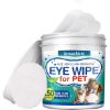 Dog Eye Wipes, 150 PCS Eye Tear Stain Remover Wipes for Cats & Dogs, Eye Crust Treatment for White Fur, Unscented Gentle Pet Tear Wipe