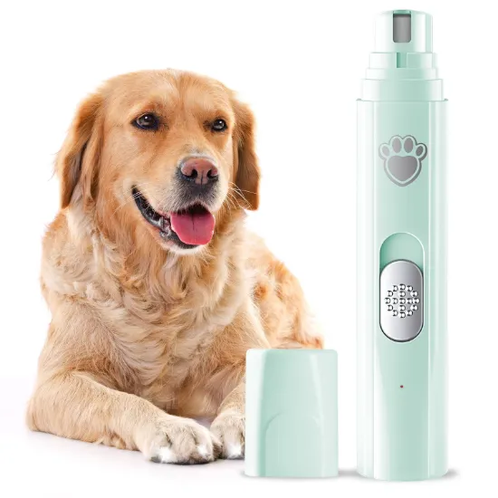 Dog Nail Grinder, 2 Speed Rechargeable Pet Nail Grinder, Suitable for Dogs and Cats, Green