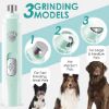 Dog Nail Grinder, 2 Speed Rechargeable Pet Nail Grinder, Suitable for Dogs and Cats, Green