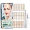 Eyelid Tape, 480 PCS Invisible Double Eyelid Stickers, Waterproof Eyelid Lifter Strips with Fork Rods & Tweezers for Hooded, Droopy, Uneven, Mono-eyelids