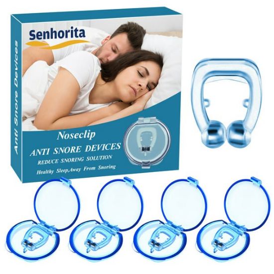 Anti Snoring Devices, 4 Pcs Magnetic Nose Clip Provide The Effective Solution to Stop Snoring