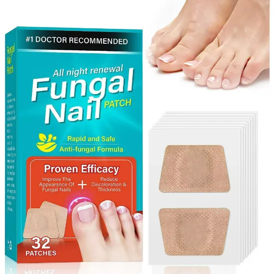 Nail Fungus Treatment for Toenail, 32 Pcs Toe Nail Fungus Treatment Extra Strength for Restores Appearance of Discolored or Damaged Nails