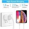 USB Wall Charger,4-Pack 2.1A Dual Port USB Cube Power Adapter Wall Charger Plug Charging Block Cube for Phone 8/7/6