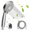 Picture of GINIHOMER Shower Head, 5 Settings Shower Heads with Handheld, High Pressure Anti-Leak, Adjustable, Chrome