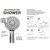 Picture of GINIHOMER Shower Head, 5 Settings Shower Heads with Handheld, High Pressure Anti-Leak, Adjustable, Chrome