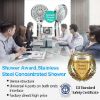 Picture of Shower Heads 5 Setting with Handheld Sprayer & Long Hose High Pressure Rain, Easy Tool Free Installation, Perfect Adjustable Shower Heads for Your Bathroom