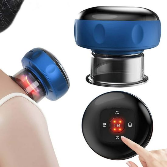 Picture of Smart Dynamic Cupping Therapy Set, Smart Cupping Set, Electric Cupping Device | Smart Portable 4-in-1 Button Type | with 12 Massage Mode Acupoint Scraping Apparatus