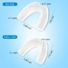 Picture of Mouth Guard, for Grinding Teeth Professional Dental Night Guard for Teeth Grinding Stops Bruxism & Eliminates Teeth Clenching Teeth 2 Sizes Pack of 4 with high Quality Hygiene Case