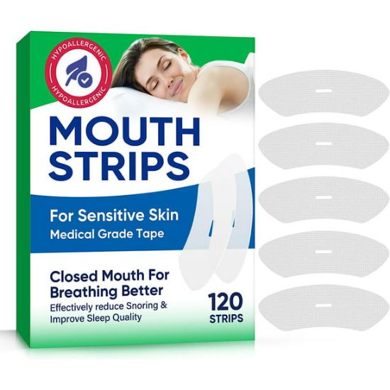Picture of Mouth Tape for Sleeping, 120Pcs Sleep Mouth Tape, Correct and Reduce Snoring for Enhancing or Improving Nose Breathing & Nighttime Sleeping