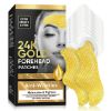 Picture of Forehead Wrinkle Patches, 24K Gold Collagen Facial Patches, Smoothing and Moisturizing T-Zone Wrinkles, Fine Lines, 10PCS Anti-Wrinkle Patch