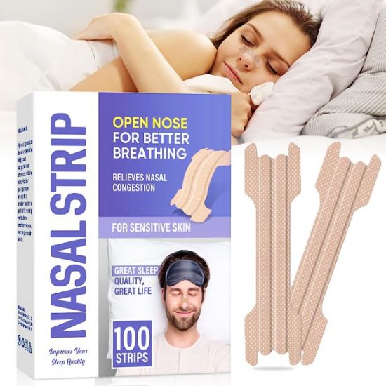 Picture of Nasal Strips for Snoring, Extra Strength Anti Snoring Solution for Men & Women, Enjoy a Comfortable Sleep, 100 PCS