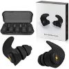 Picture of Noise Cancelling Ear Plugs, 6 Pairs Reusable Silicone Ear Plugs, Perfect for Sleep Work Study Swimming Concerts Noise Reduction, Comfortable Hearing Protection (Black)
