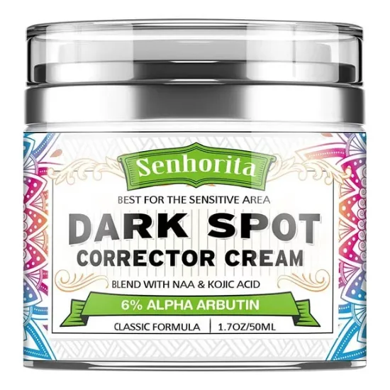 Dark Spot Remover for Face, Body and Sensitive areas - Natural Skincare for Underarms, Elbows & Privates - Dark Spot Corrector with Licorice, Mulberry Extract Arbutin, 1.7OZ