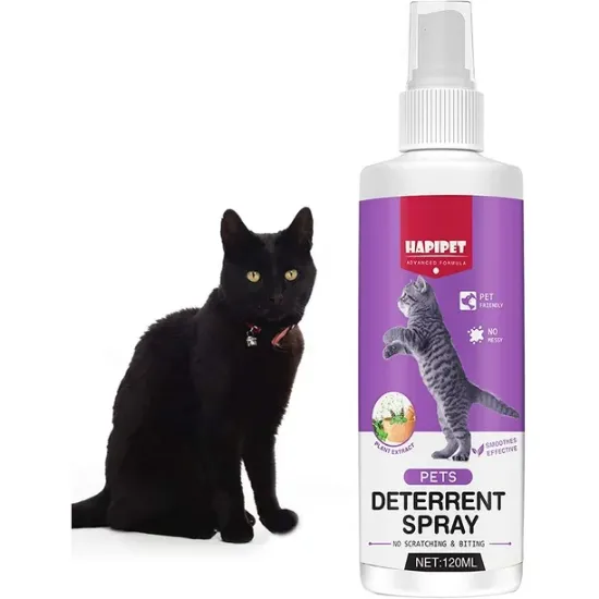 Cat Spray Deterrent, Anti-Scratch Cat Training Spray - Protects Furniture- Indoor & Outdoor Use, 120ml