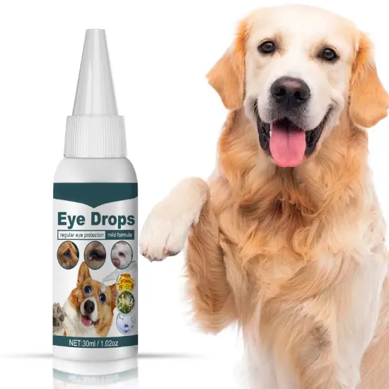 Eyé Drops for Dogs, Dóg Eye Drops, Dóg Eye Infection Tréatment, Relieve Red Eyes & Allergy Symptoms for All Animal, Dog Eyé Wash for Cleaning Tear Streaks、Removing Eye Stains & Relieving Dryness, 30ml