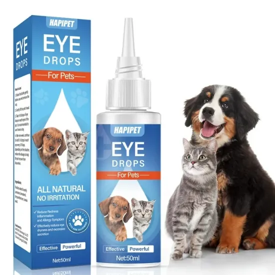 Dog Eye Drops, Dog Eye Infection Treatment, Dog Eye Cleaner Cataract Eye Drops for Dogs - Relieve Red Eyes & Allergy Symptoms & Removing Eye Stains