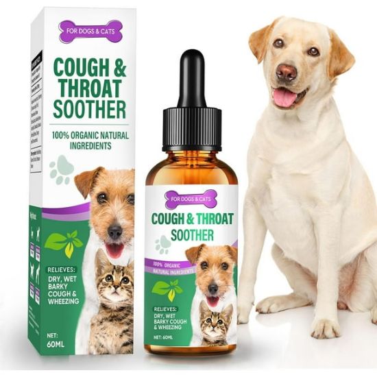 Picture of Dog Cough Treatment - Dog Cough Relief for Allergy, Dry, Wet & Barky Cough, Allergy Relief Immune Supplement for Dogs of All Breeds & Sizes