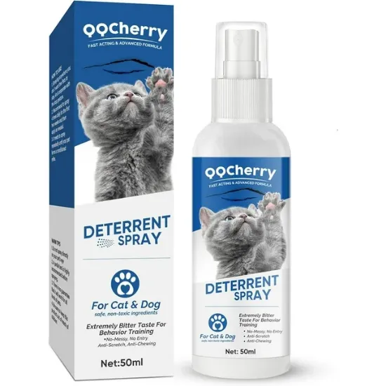 Cat Spray Deterrent, Effective Cat Scratch Furniture Protector, Safe Formula, Suitable for Cats and Dogs, Indoor & Outdoor Use, 100Ml