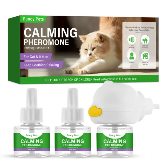 Picture of Cat Pheromones Calming Diffuser, Effective Cat Anxiety Diffuser, Professional Stress Relief for Pet Anxiety